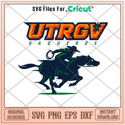 UTRGV Vaqueros Logo Svg, UTRGV Vaqueros Svg, NCAA Svg