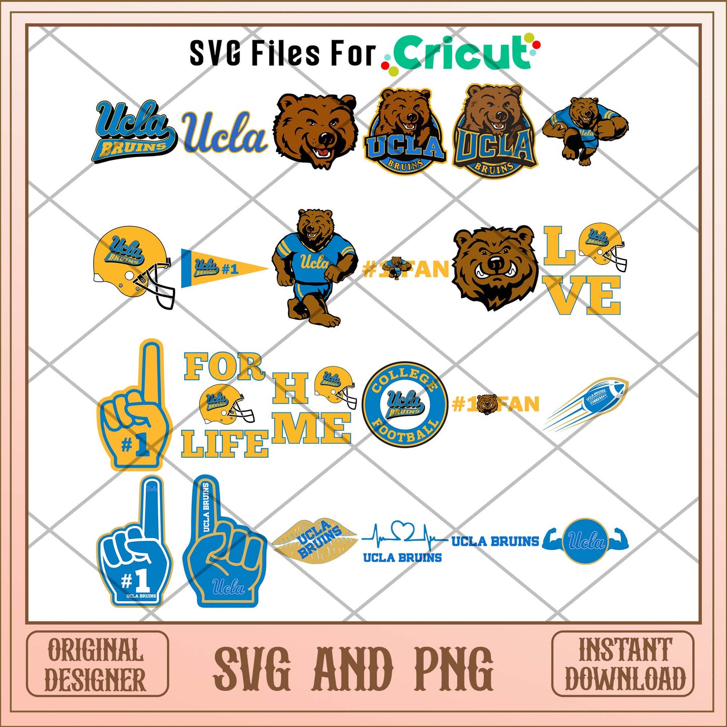 UCLA Bruins svg, UCLA Bruins college svg bundle, NCAA svg