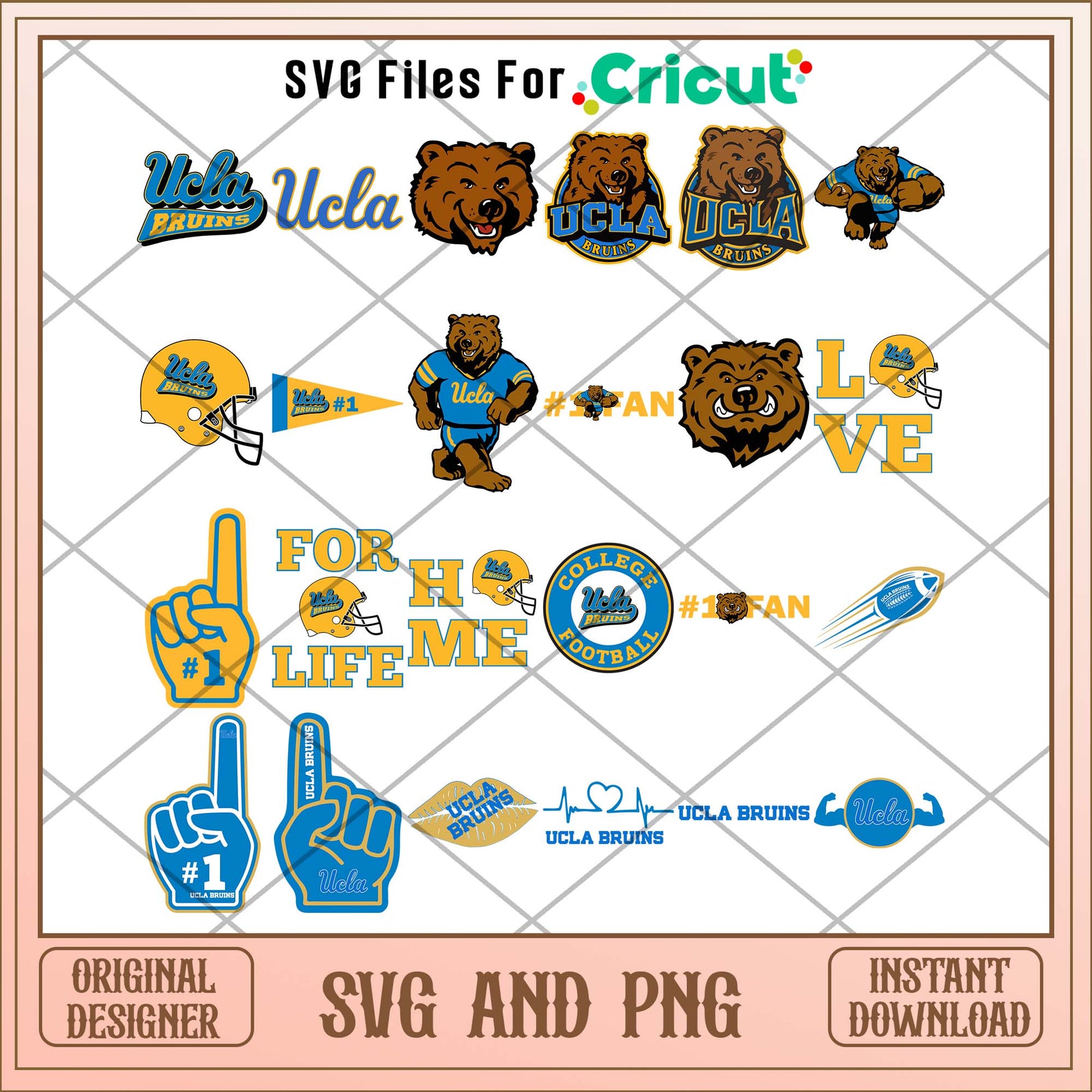 UCLA Bruins svg, UCLA Bruins college svg bundle, NCAA svg