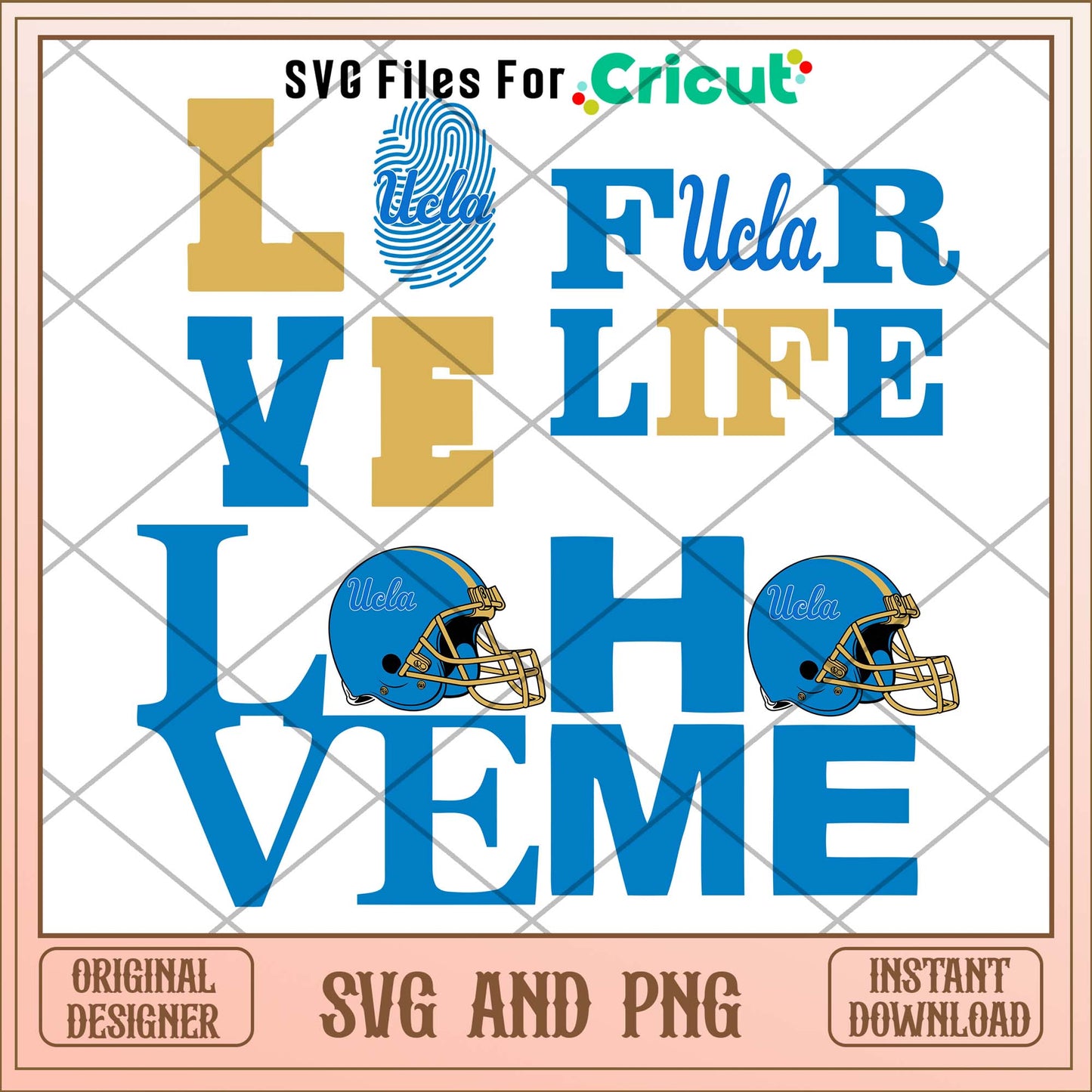 UCLA Bruins love svg, UCLA Bruins college svg bundle, NCAA svg