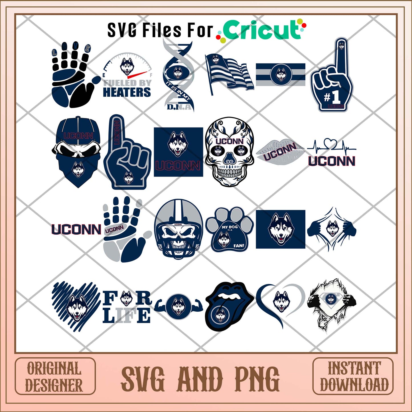 Uconn huskies skull svg, Uconn huskies svg bundle, NCAA svg