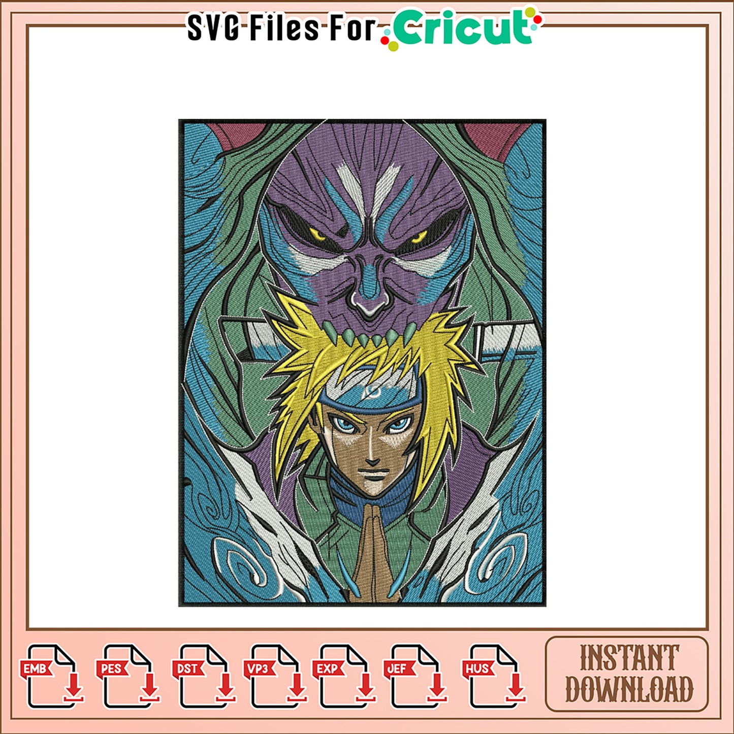 Unique Embroidery Design for Instant Download Artistry