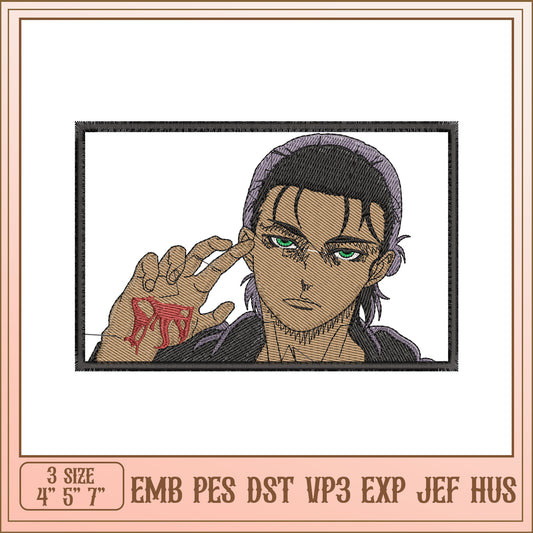 Unique Embroidery Design of Character with Stylish Features