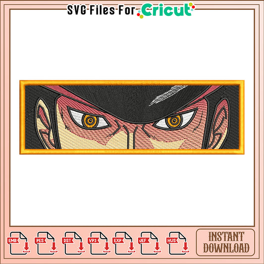 Unique Embroidery Design of Intense Character Eyes