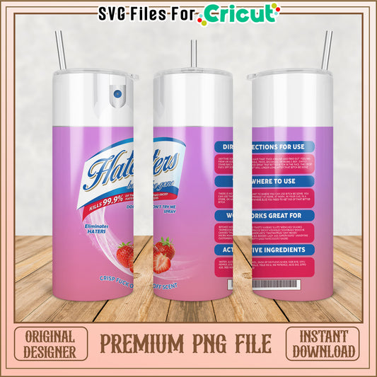Unique Tumbler PNG Design for Cricut with Fun Haters Theme