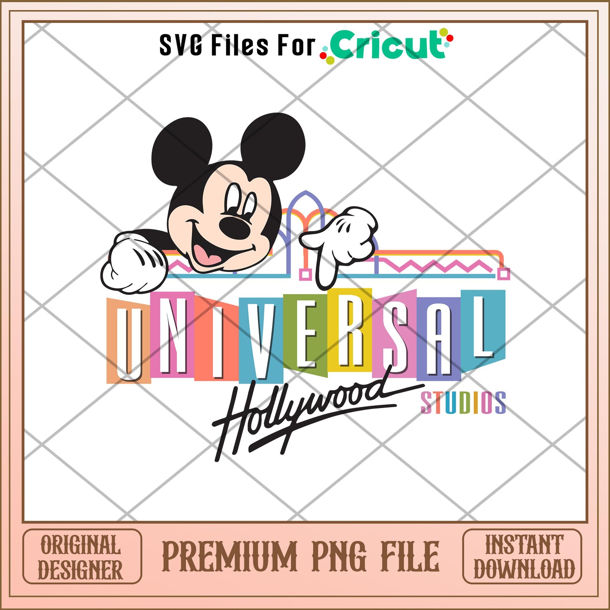 Universal Hollywood Studios png, Disney characters png, Digital Download