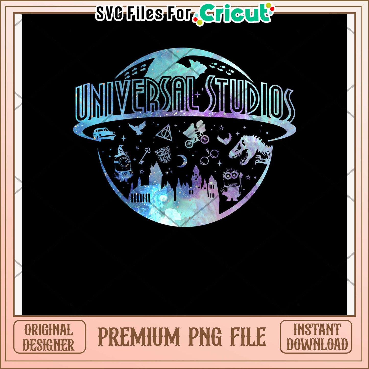 Universal studio design png, movie theme png, film logo png