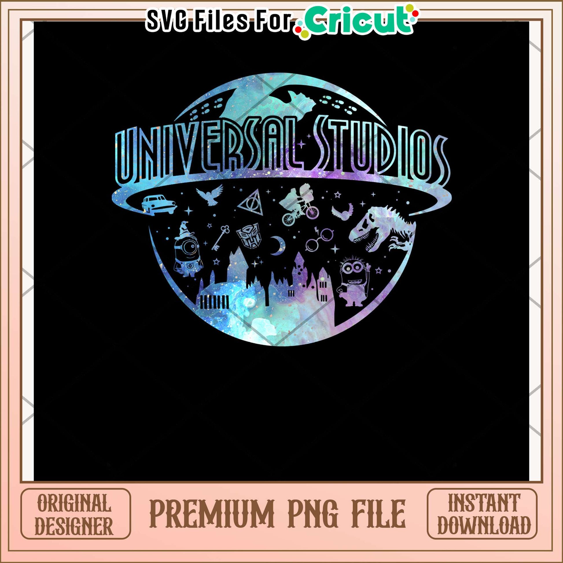 Universal studio design png, movie theme png, film logo png