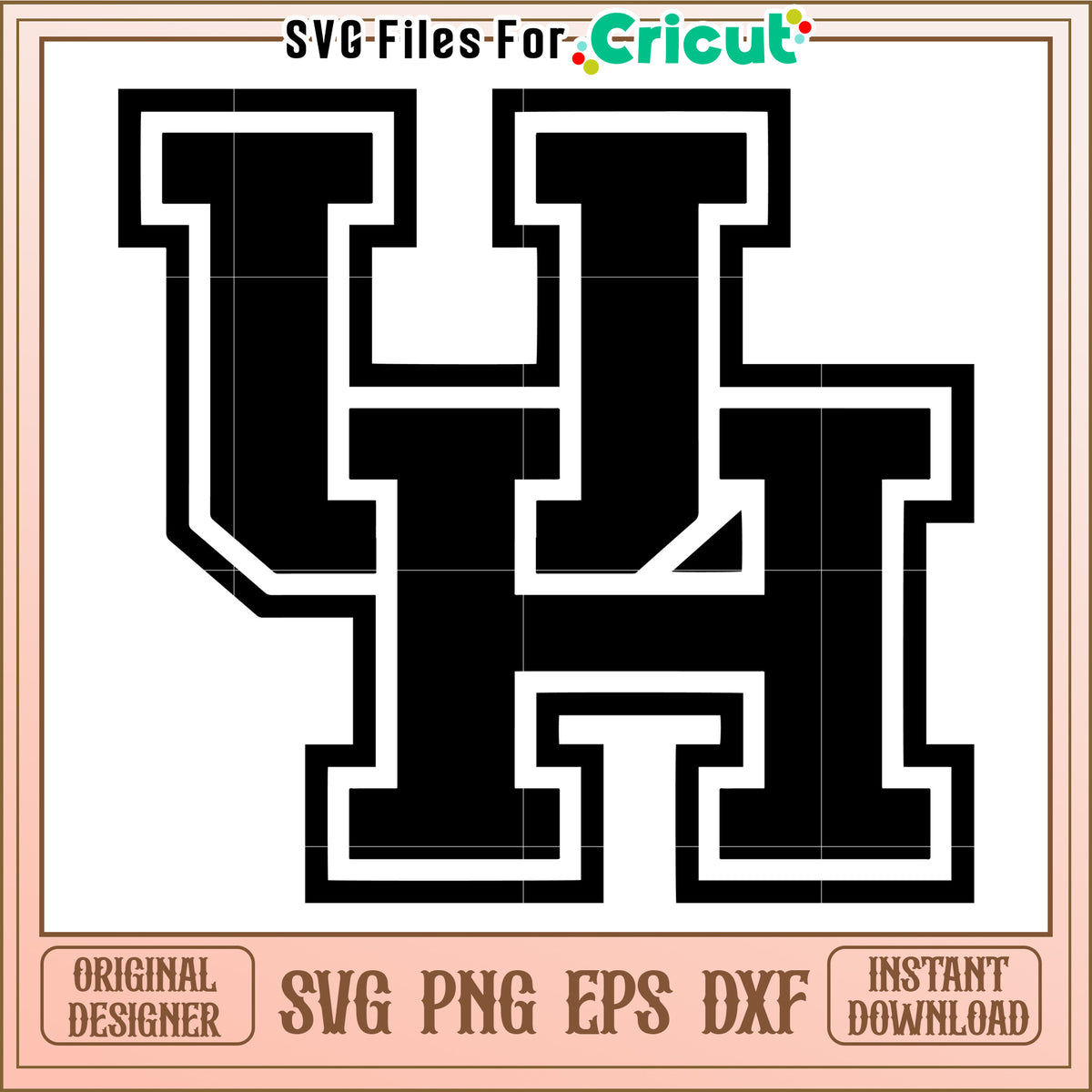 University Logo SVG Files for Cricut, High Quality Instant Download Design