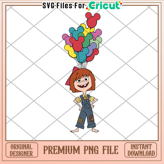 Up PNG Disney Balloon Girl Cricut