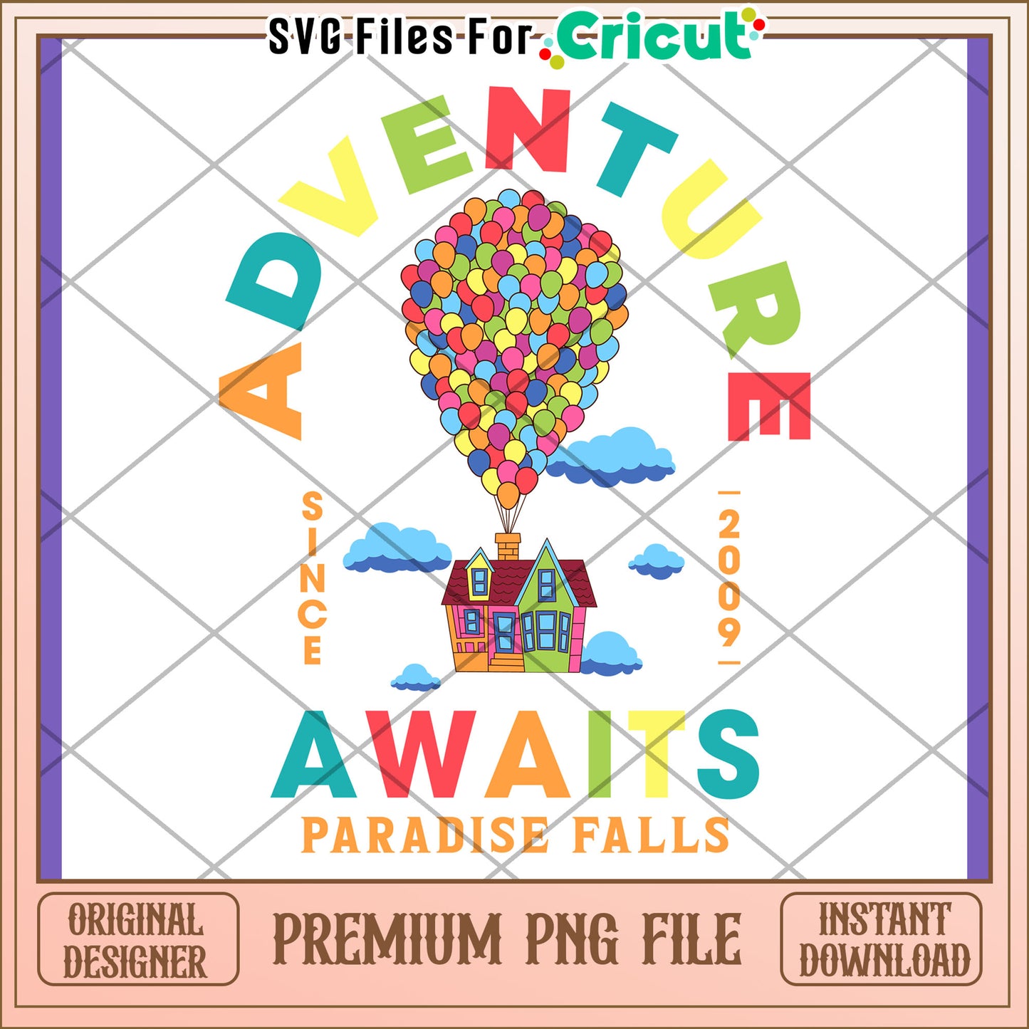 Up PNG Paradise Falls Adventure Design