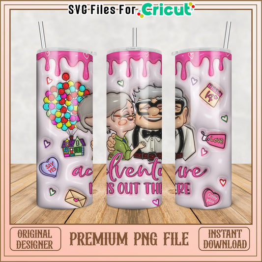 Up PNG Tumbler Design