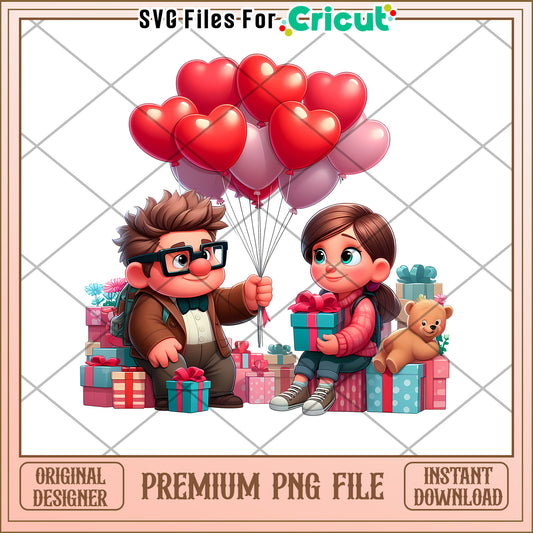 Up PNG Valentines Day Carl Ellie