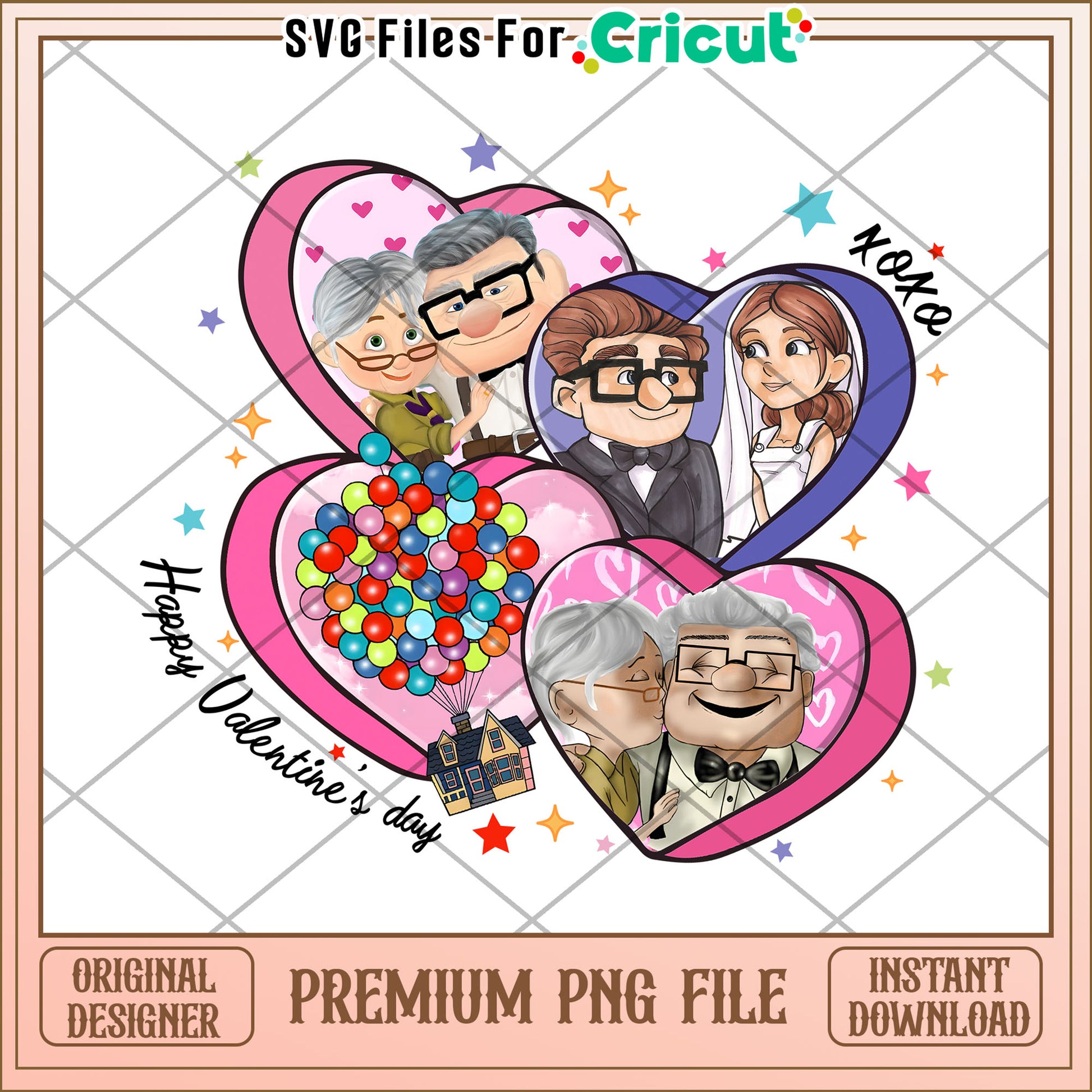 Up PNG Valentines Day Carl Ellie Design