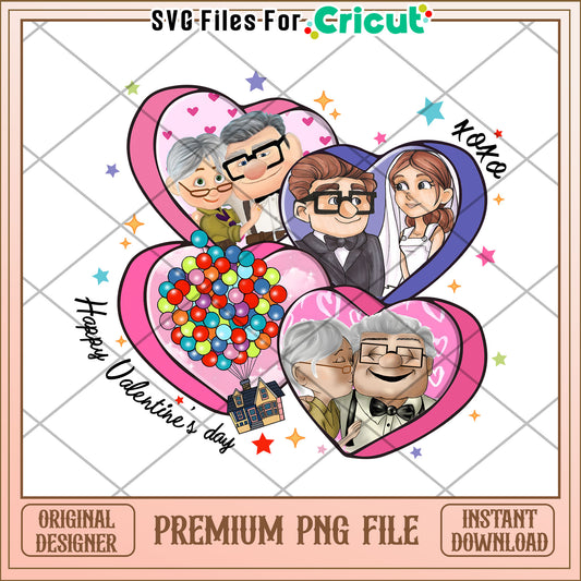 Up PNG Valentines Day Carl Ellie Design