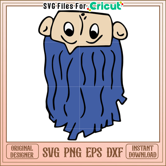Upside down coraline svg, coraline cartoon svg, sesame workshop svg