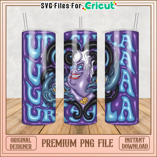 Ursula Inspired Tumbler Design PNG for Cricut Craft Projects