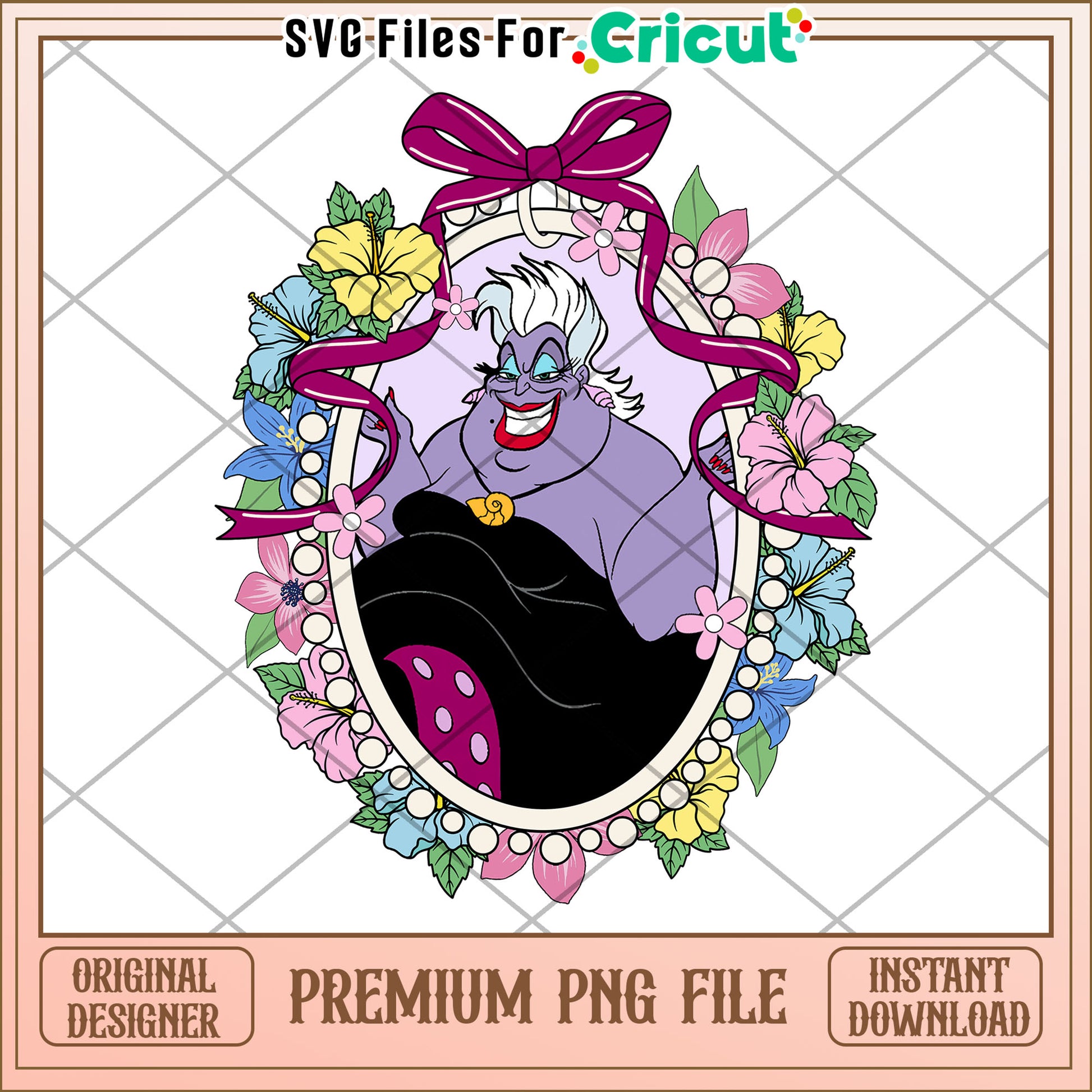 Ursula PNG Sublimation Floral Design