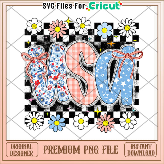 Usa daisy flower png, celebration vibes png, patriotic theme png