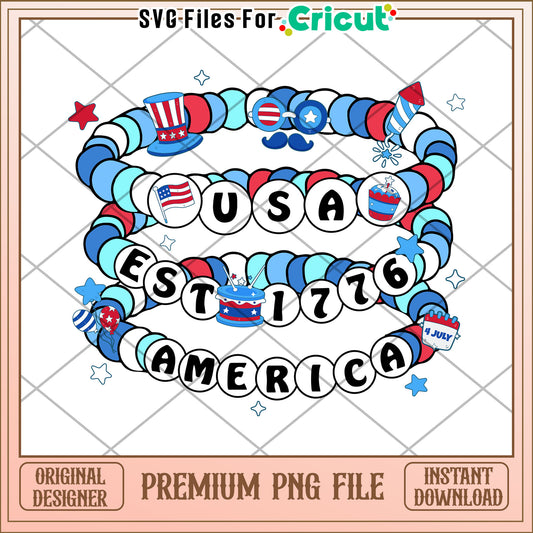 Usa est 1776 america png, vintage patriotic usa art​ png, 4th of july png