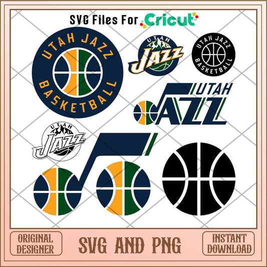 Utah Jazz svg, Utah Jazz basketball svg bundle, NBA svg