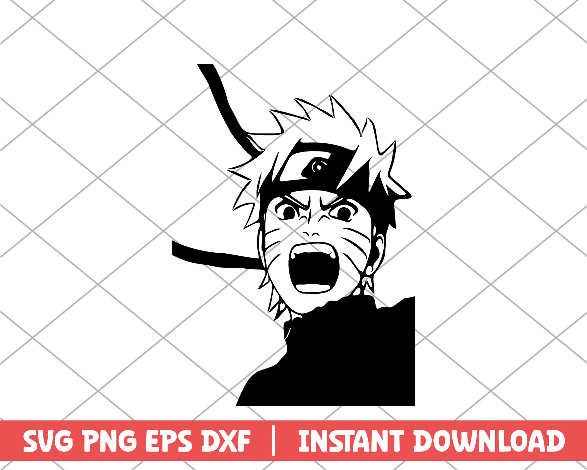 Uzumaki Naruto character anime svg