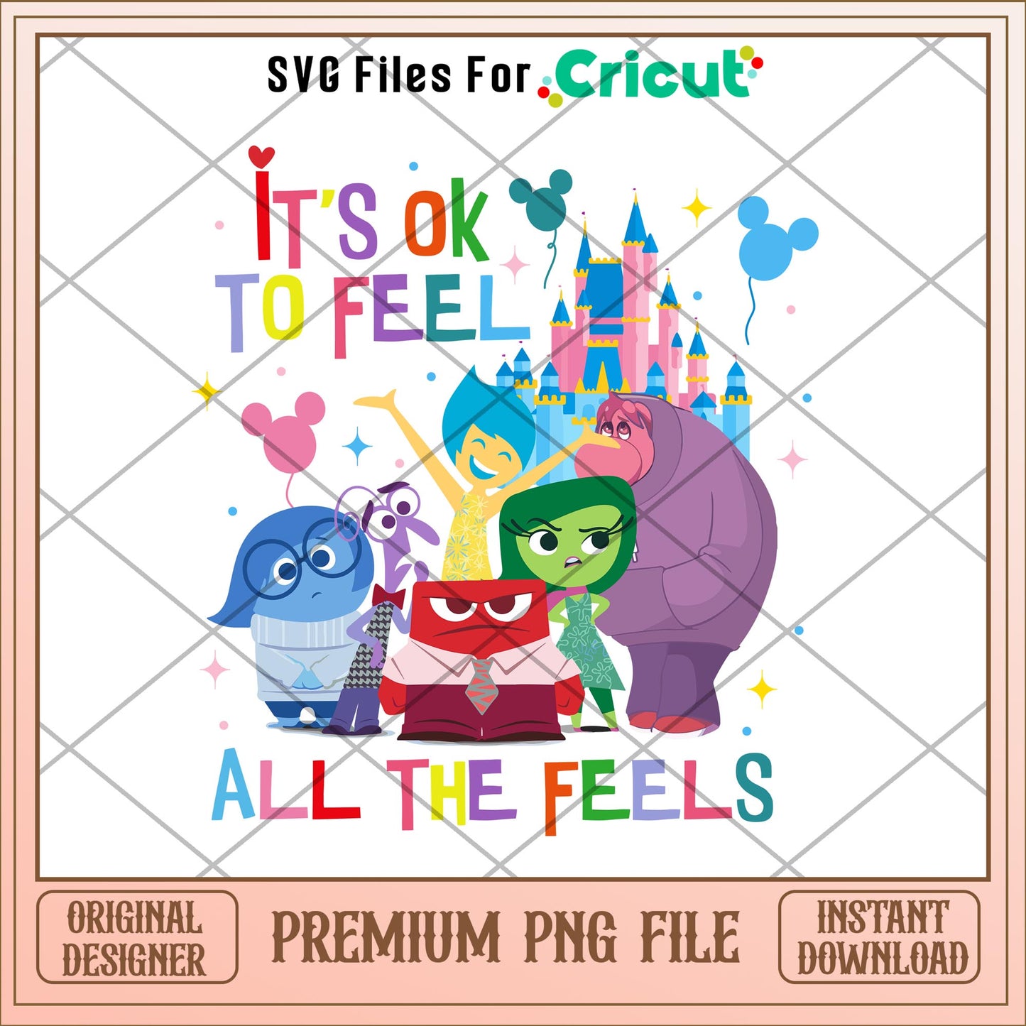 Inside out 2 x mickey castle png