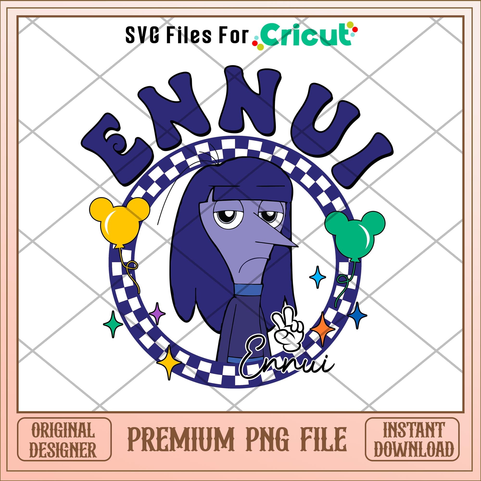 Inside out 2 ennui circle png – svg files for cricut