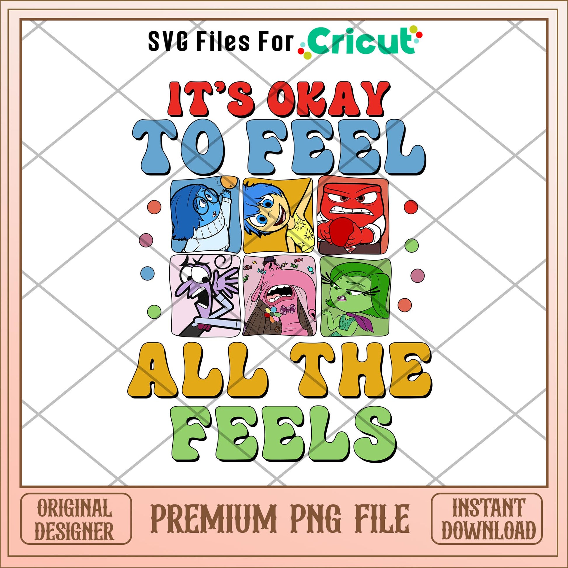 Inside out 2 it's ok to feel png