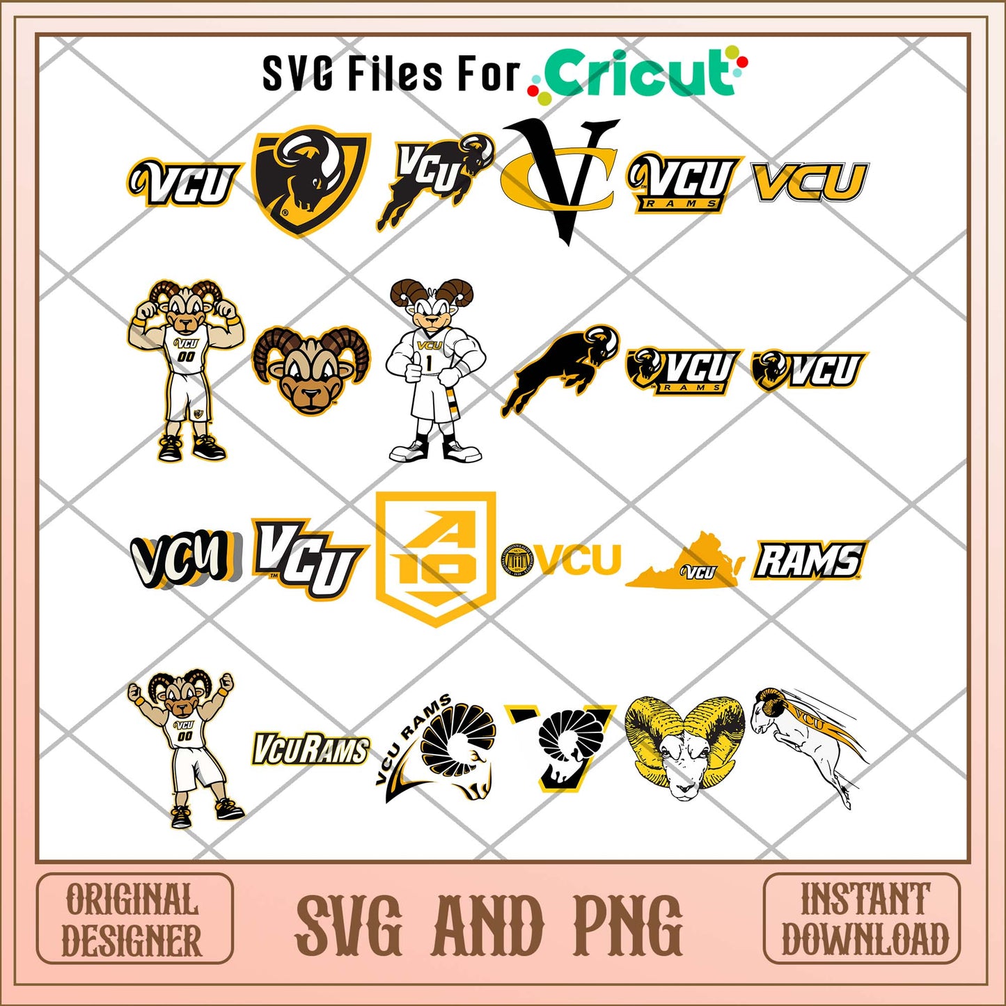 VCU Rams svg, VCU Rams college svg bundle, NCAA svg