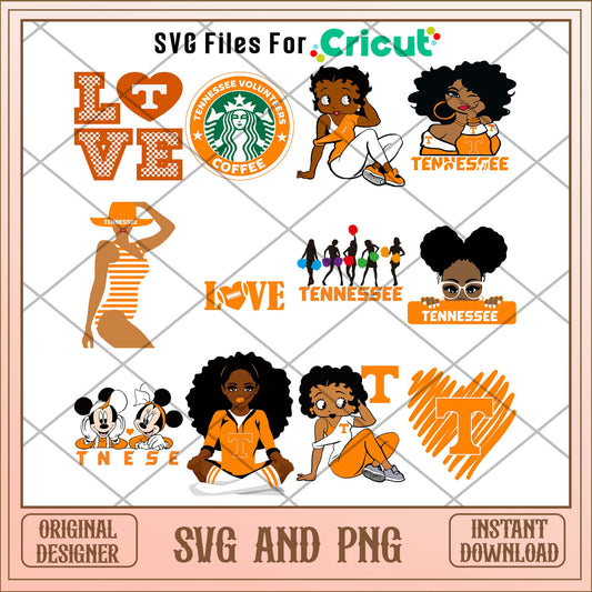 VOLS girl svg, Volunteers Tennessee svg bundle, NCAA svg