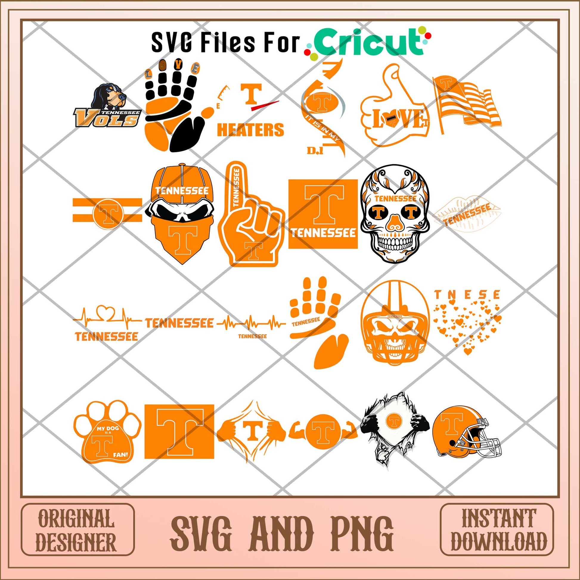 Volunteers Tennessee skull svg, VOLS svg bundle, NCAA svg