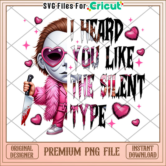 Valentine Ghostface PNG Sublimation Design