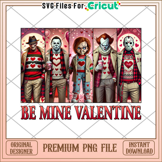 Valentine Horror Characters PNG Digital Download File
