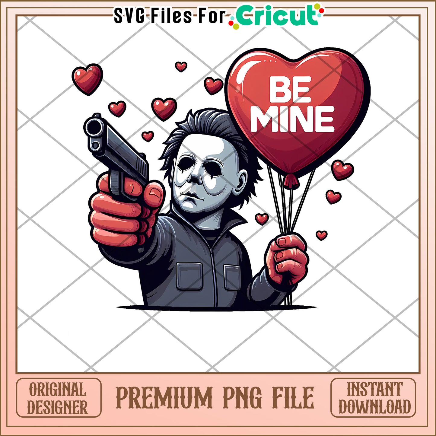 Valentine's Day Horror PNG Design for Cricut Lovers