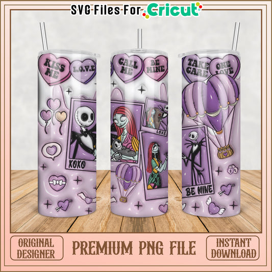 Valentine's Day Tumbler PNG for Cricut Instant Download Artwork