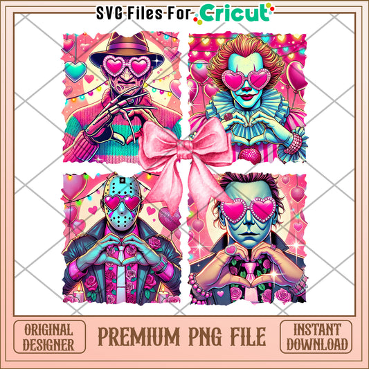 Valentine's Horror PNG Sublimation