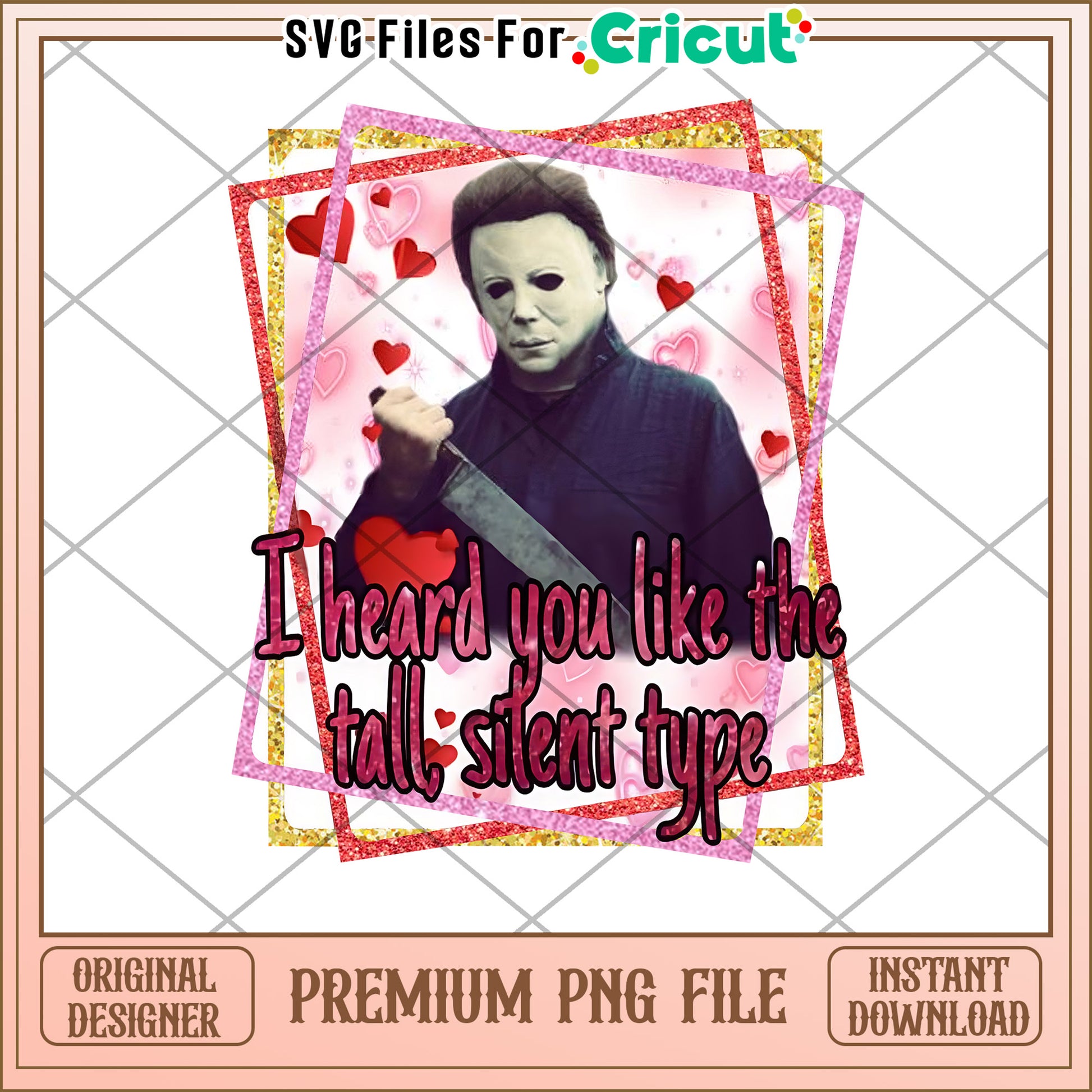 Valentine's Michael Myers PNG Design