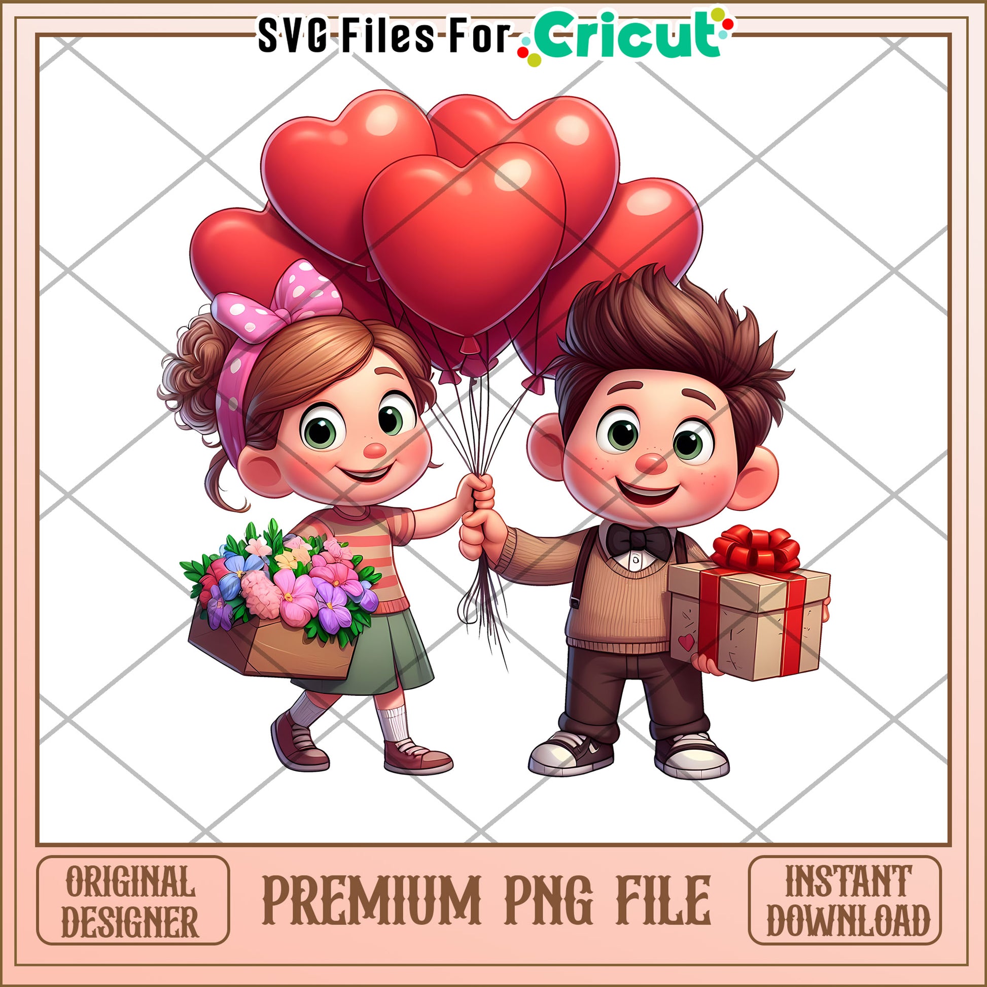 Valentine's PNG Cute Couple Clipart