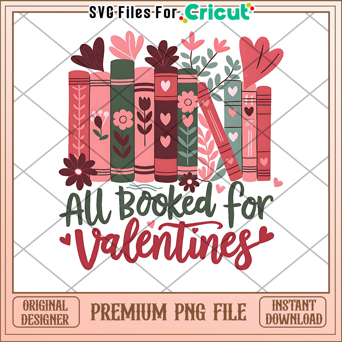 Valentines Books PNG Design Download