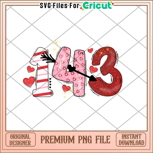 Valentines Day 143 PNG Cricut File