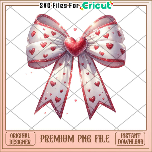 Valentines Day Bow PNG Cricut Design