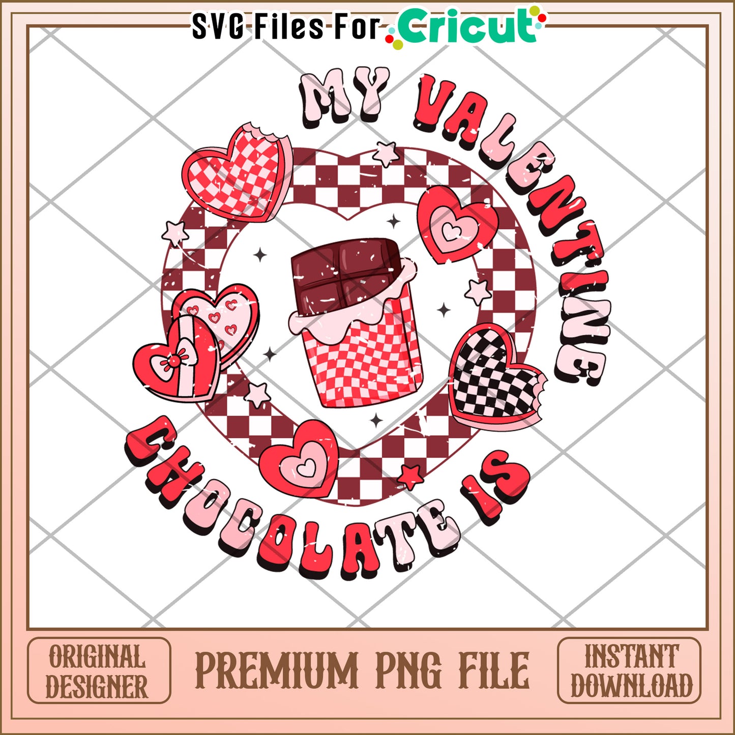 Valentines Day Chocolate PNG Design