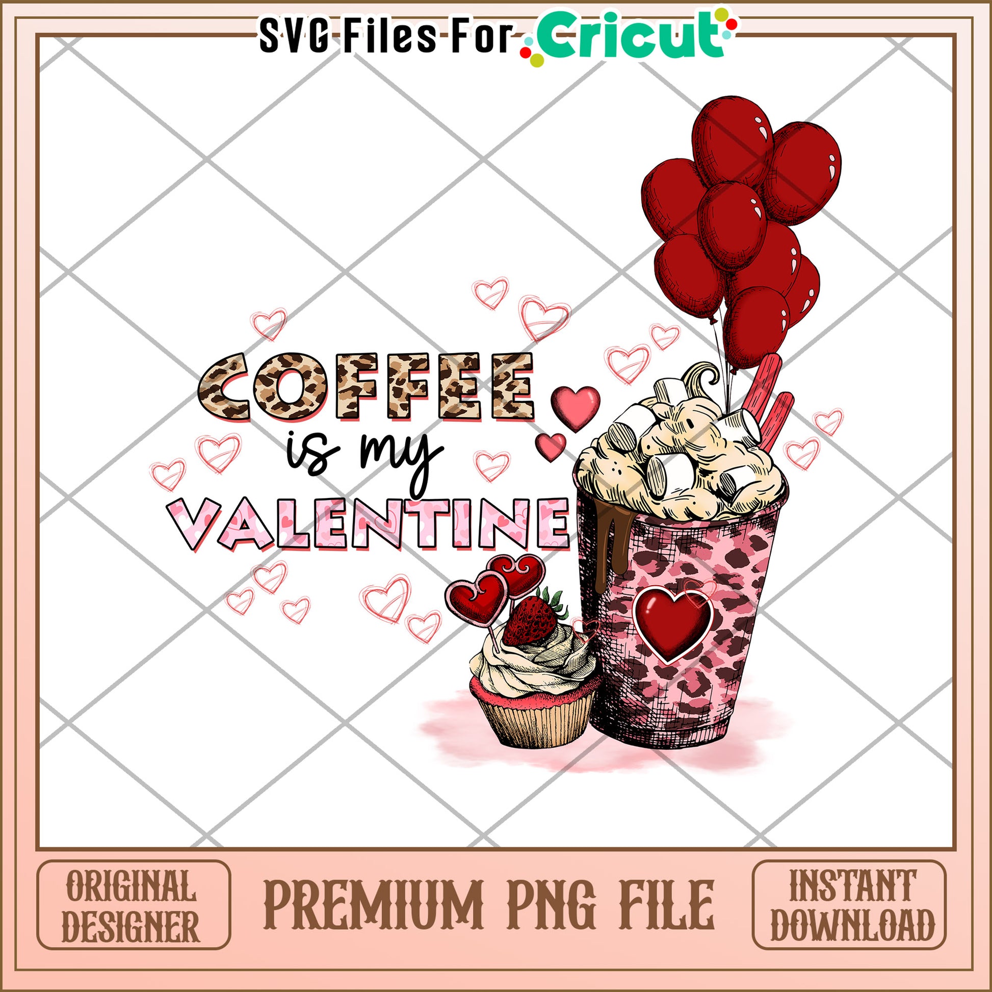 Valentines Day Coffee PNG Download