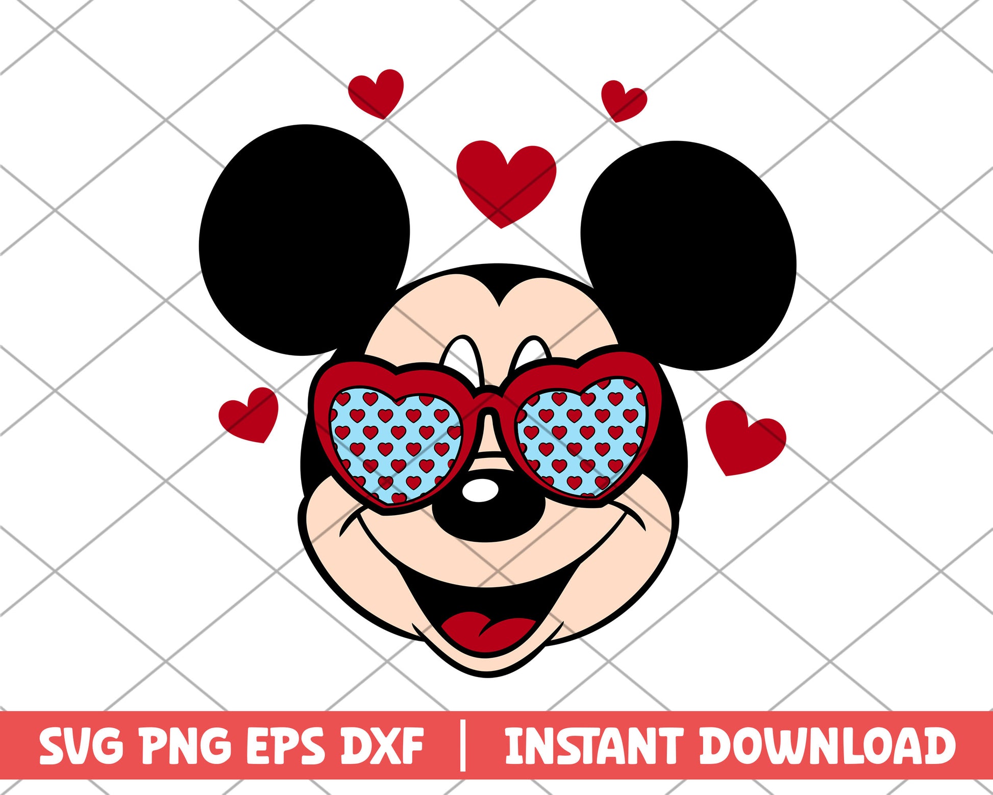 Valentines Day Ears Boy svg