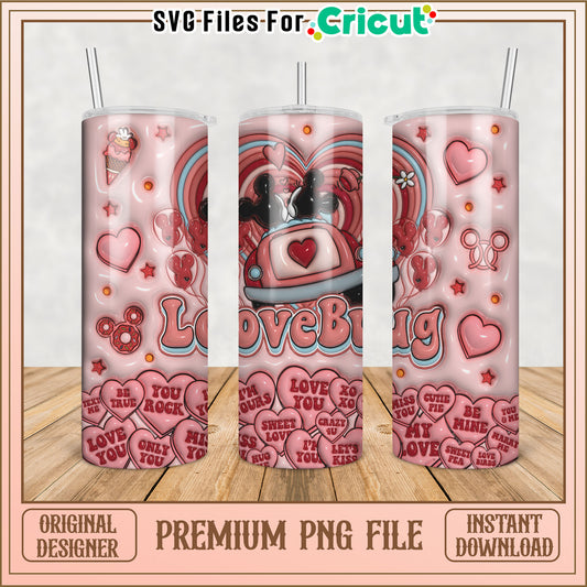 Valentines Day Minnie Mouse PNG Sublimation