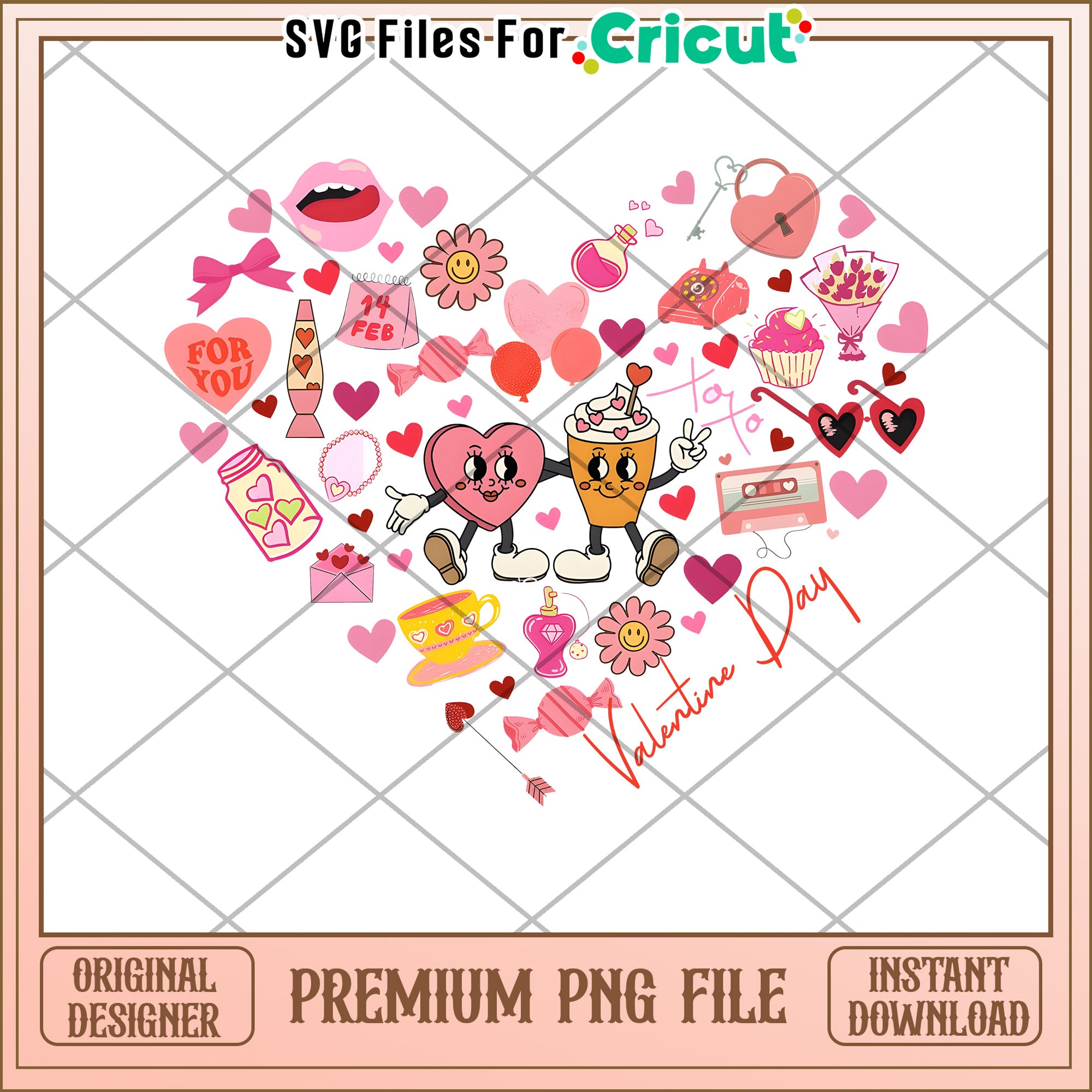 Valentines Day PNG Heart Design – svg files for cricut