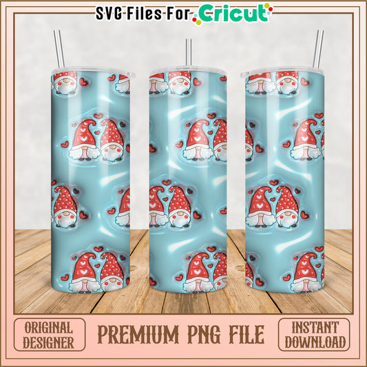 Valentines Gnomes PNG Sublimation Design