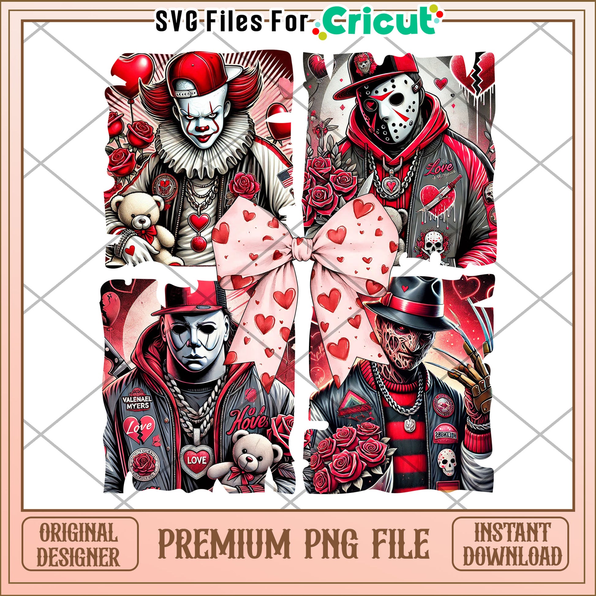 Valentines Horror PNG Sublimation
