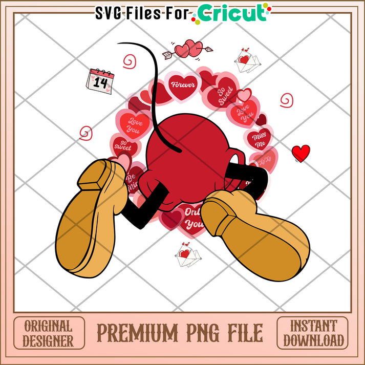 Valentines Mickey Mouse PNG Cricut File – svg files for cricut